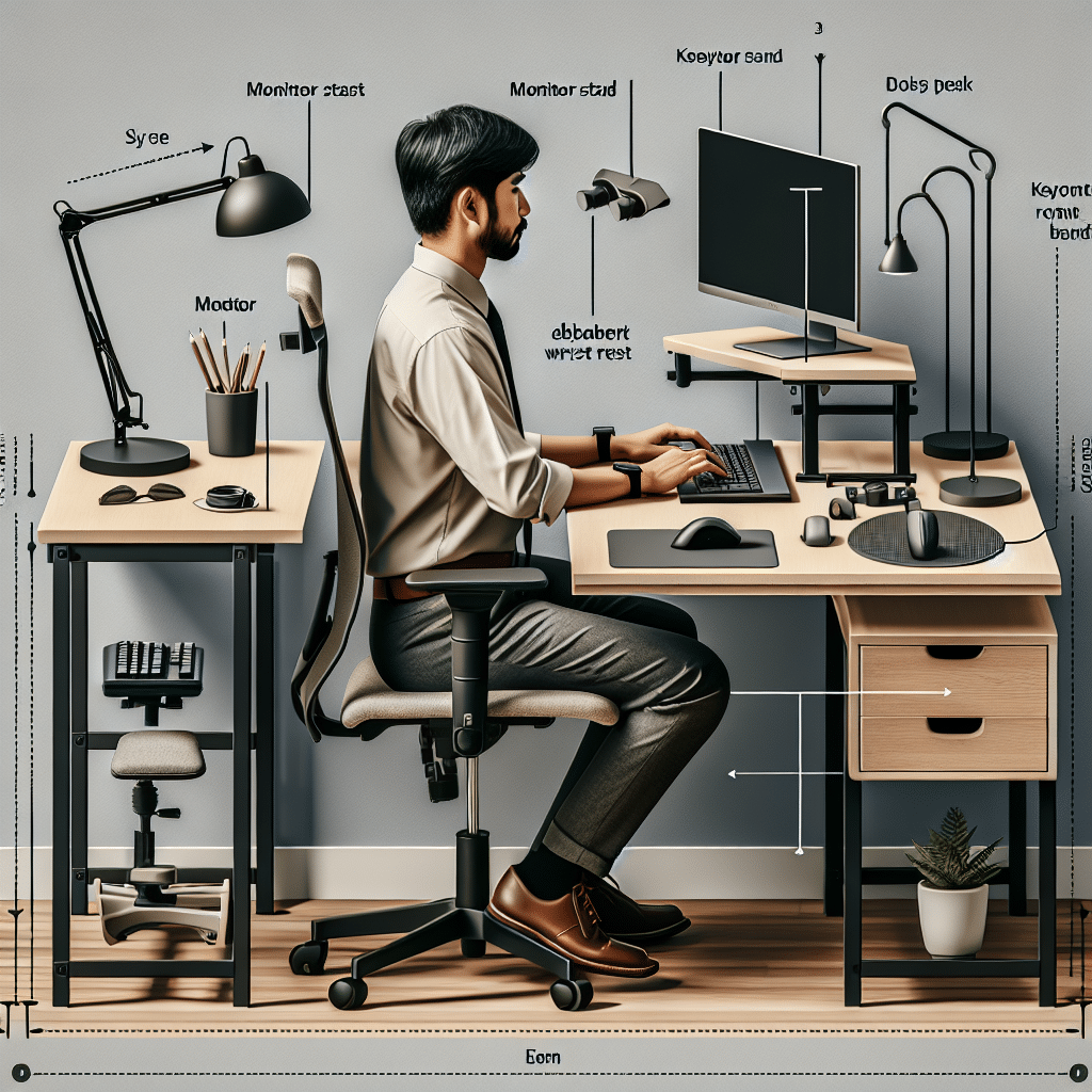 how to create an ergonomic workstation on a budget