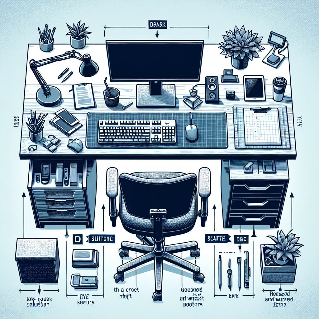 how to create an ergonomic workstation on a budget